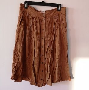Long flowy button-down skirt